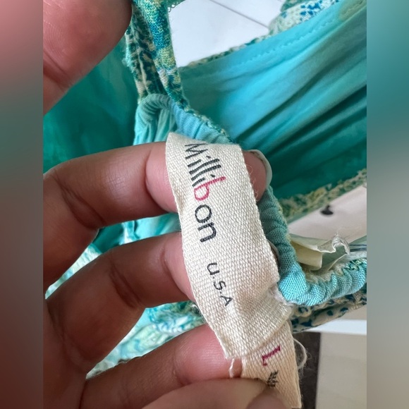 Nights By the Sea Ruffled  Midi Dress from Millibon Large - Picture 5 of 5